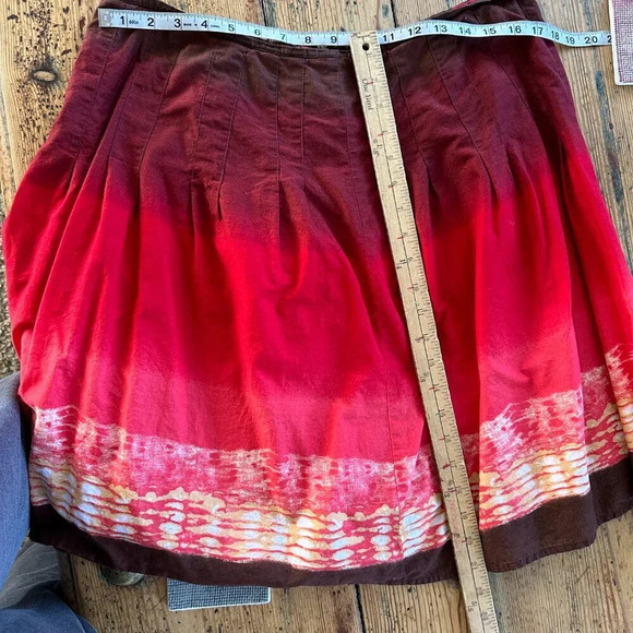 Hillard & Hanson Women's Red Skirt, red skirt, midi skirt, knee length skirt - Picture 6 of 6